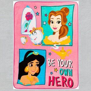 Disney Princess Be Your Own Hero Throw Blanket Measures 46 x 60 Inches